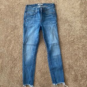 Madewell Highrise Classic Blue Skinny Jeans for Women